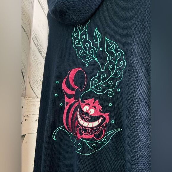Torrid Disney Alice In Wonderland Cheshire Cat Hooded Cardigan Sweater Size 5X - Picture 8 of 11